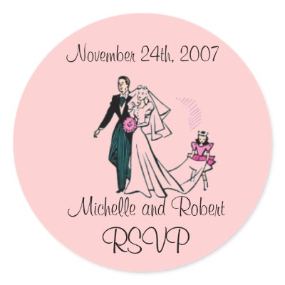 RSVP ROUND STICKER