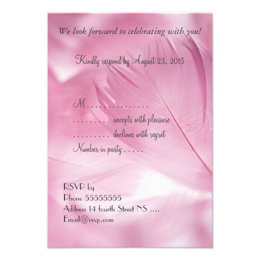 RSVP Sweet 16 Pink Invitation