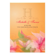 RSVP - Tanerine Floral Garden Reply Cards Invitations