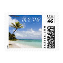 RSVP Tropical Beach Wedding postage