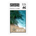 RSVP Tropical Wedding Postage Stamp by TDSwhite RSVP Tropical Wedding Postage Stamp