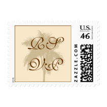 RSVP Tropical Wedding Postage Stamp