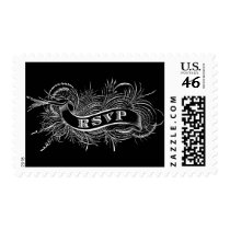 RSVP Victorian Banner with Birds Postage Stamps