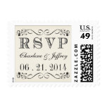 RSVP Vintage Typography Wedding Postage