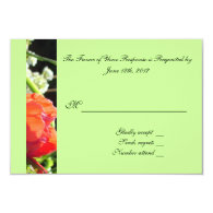 RSVP wedding acceptance card Announcements