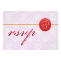 RSVP Wedding Indian Style Card Invite