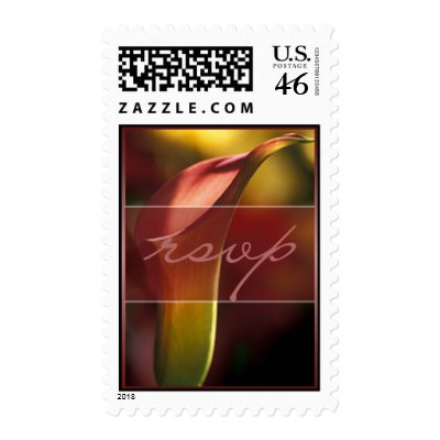 RSVP Wedding Invitation Postage Stamp