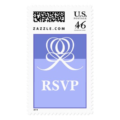 RSVP Wedding Invitation Postage Stamp