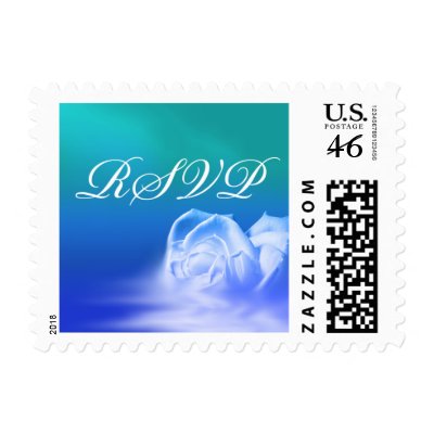 RSVP Wedding Invitation Postage Stamp