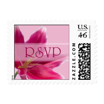 RSVP Wedding Invitation Postage Stamp