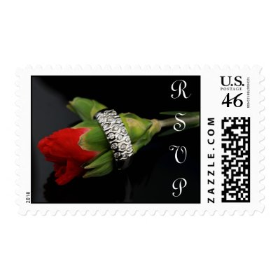 RSVP Wedding Invite Postage Stamps