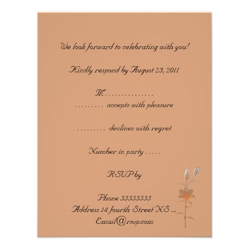 Rsvp Wedding Love Swans Floral Personalized Invites