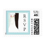 RSVP Wedding postage stamp