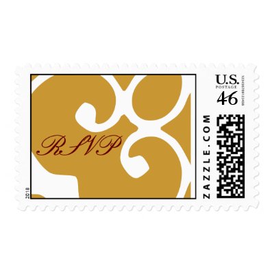 RSVP Wedding Postage Stamp