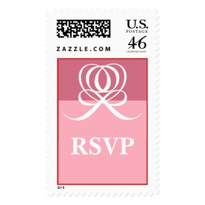 RSVP Wedding Postage Stamp