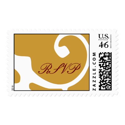 RSVP Wedding Postage Stamp