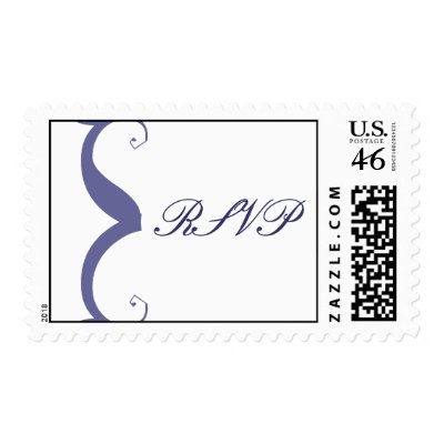 RSVP Wedding Postage Stamp