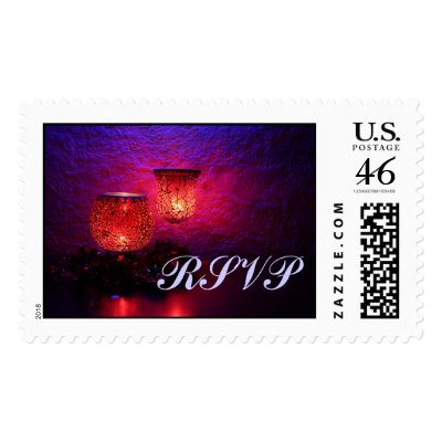 RSVP Wedding Postage Stamp