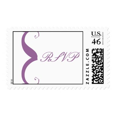 RSVP Wedding Postage Stamp