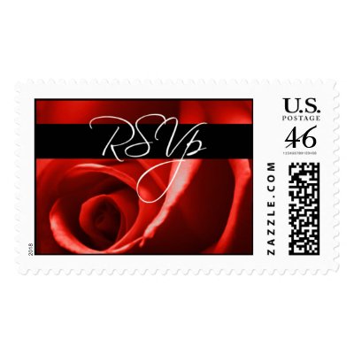 RSVP Wedding Postage Stamp