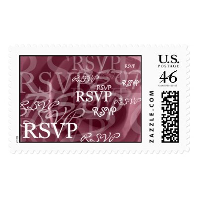 RSVP Wedding Postage Stamp