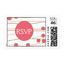 RSVP Wedding Postage Stamp