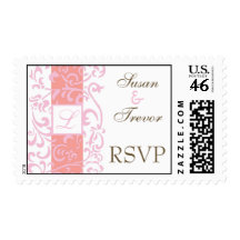 RSVP Wedding Postage Stamp