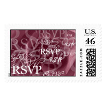 RSVP Wedding Postage Stamp