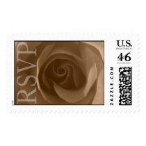 RSVP Wedding Postage Stamp Rose