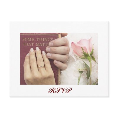 RSVP Wedding Postcard