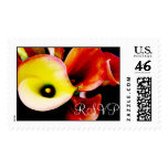 RSVP Wedding Red Cala Lilly Postage