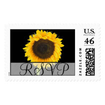 RSVP Wedding Sunflower Postage postage