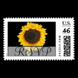 RSVP Wedding Sunflower Postage