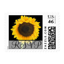 RSVP Wedding Sunflower Postage