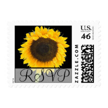 RSVP Wedding Sunflower Postage