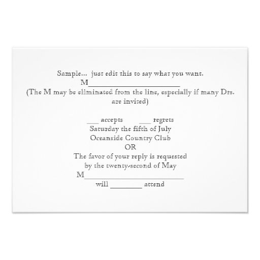 RSVP Western Wedding invitation