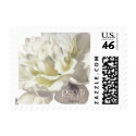 RSVP White Peony 8 Small Wedding Postage postage