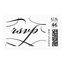 RSVP with Elegant Flourish Stamps