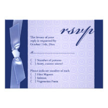 RSVP (with food) Jewish Wedding Flat Card Personalized Announcements