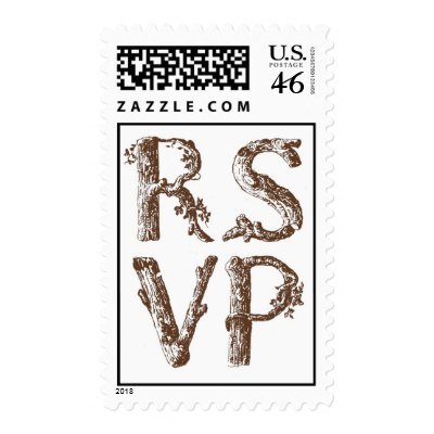 RSVP (Woodsy) Postage Stamps