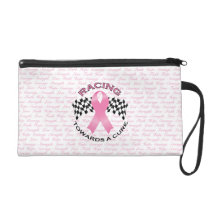 RTC Pink Ribbon Heart - bag 3 Wristlet Purse