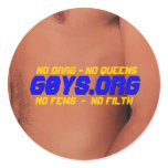 RU12 ( g0ys: Spelled w. a zer0) Round Stickers