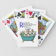 Rub A Dub Dub Bicycle Poker Deck