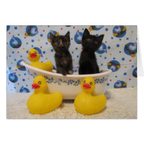 Rub A Dub Dub Kitties and Ducks in a Tub cards