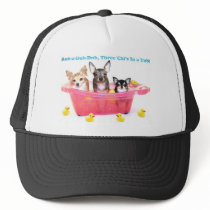 Rub a Dub Dub Three Chis in a Tub Trucker Hat