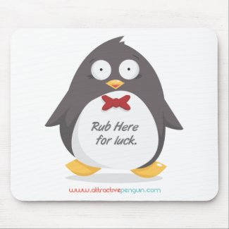 Rub a Penguin mousepad