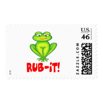 Rub-it Frog postage