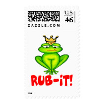Rub-it Frog Prince postage