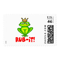 Rub-it Frog Prince postage