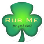 Rub Me..for luck Stickers